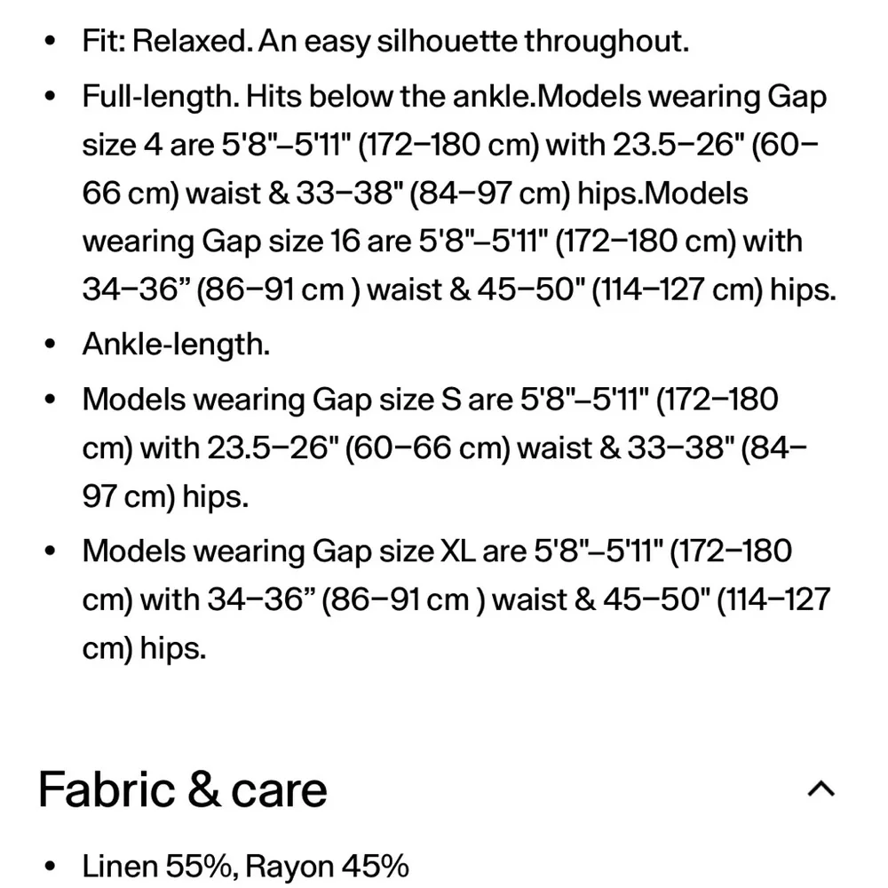 GAP white linen Relaxed Fit Pants - Picture 7 of 14